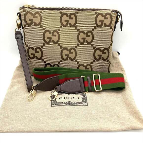 GUCCI Handbags - Gucci Jumbo GG Shoulder Bag/Clutch Bag (2-way) Canvas Leather 699130・527066 ...